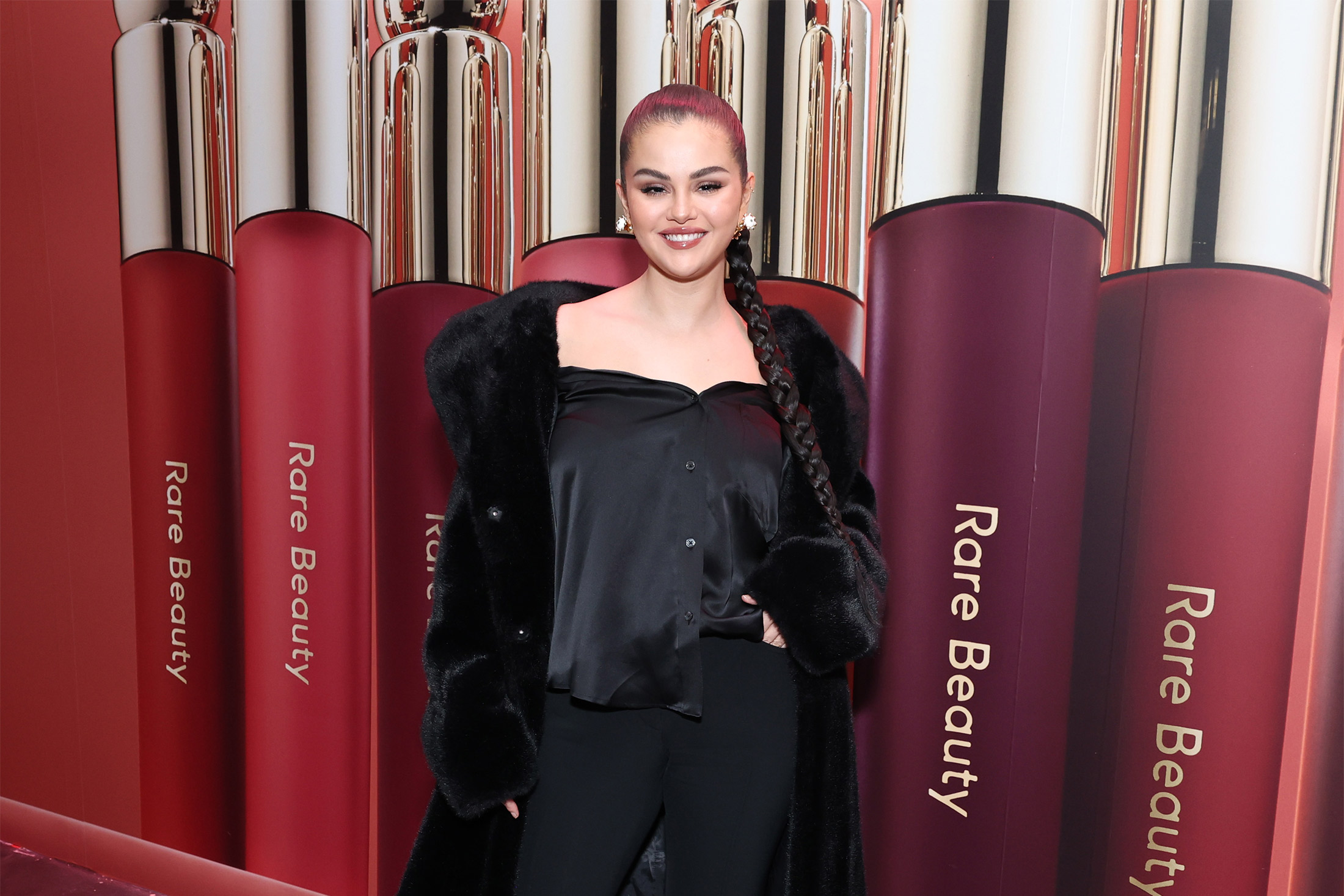 Selena Gomez Celebrates The Launch Of Rare Beauty's Soft Pinch Tinted Lip Oil Collection