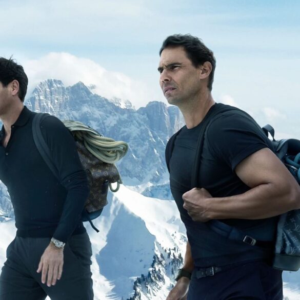 Tenis Oyunculari Rafael Nadal ve Roger Federer Louis Vuitton Reklaminda