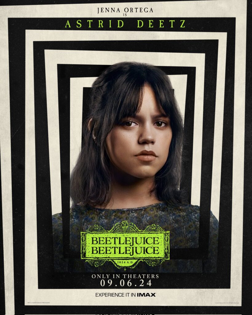 Tim Burton, “Beetlejuice Beetlejuice”dan Paylaşım Yaptı! 22 karakter afisi 2