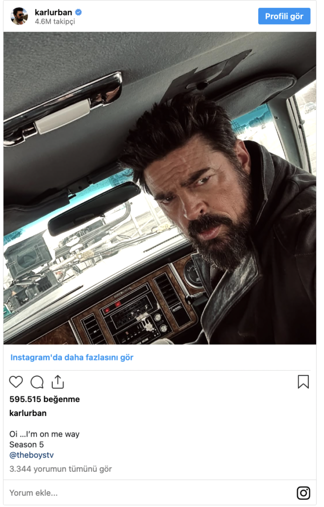 Karl Urban, "The Boys" 5. Sezon Setinden Butcher’ın İlk Fotoğrafını Paylaştı 20 Screenshot 2025 02 25 at 12.02.41