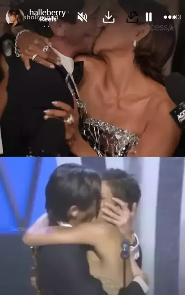 Oscar 2025'te Damga Vuran Anlar! Halle Berry, Adrien Brody'nin Dudaklarına Yapıştı 20 67c553c2160132adcff8a9a2