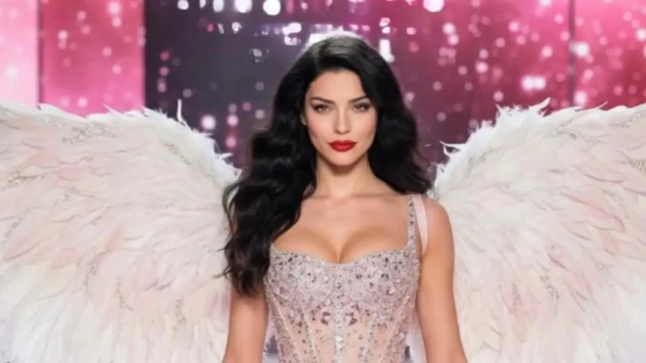 Merve Boluğur yapay zekâyla oluşturulmuş bir podyum görseliyle adeta Victoria's Secret meleği kimliğine büründü.